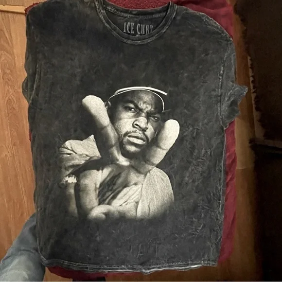 Ice Cube T-shirt Peace Sign Dark Grey XL Unisex - Picture 3 of 9
